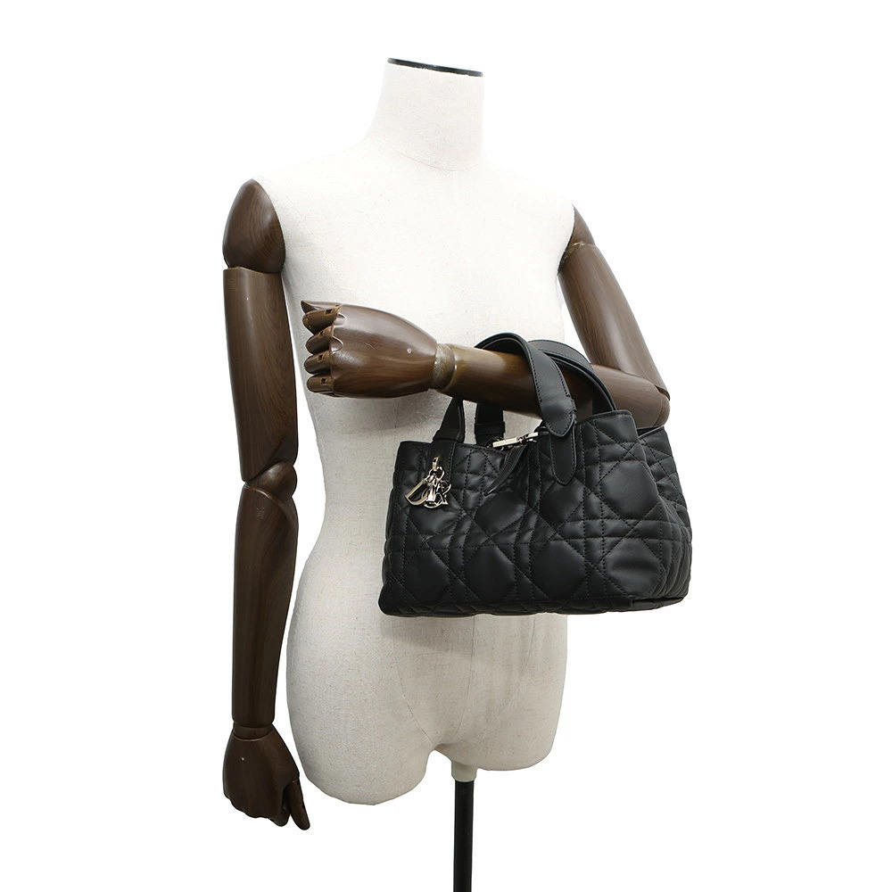 Dior Cannage Black Christian Macro Toujours Handbag Bag - Picture 5 of 12